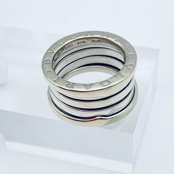 Bvlgari White Gold B.Zero1 Band Ring - Picture 4 of 7